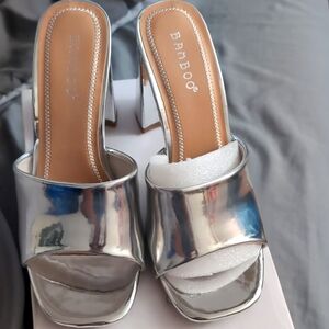 Silver heels